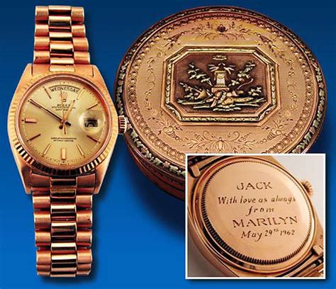 jfk marilyn monroe rolex|marilyn monroe kennedy watch.